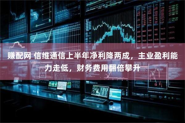 赚配网 信维通信上半年净利降两成，主业盈利能力走低，财务费用翻倍攀升
