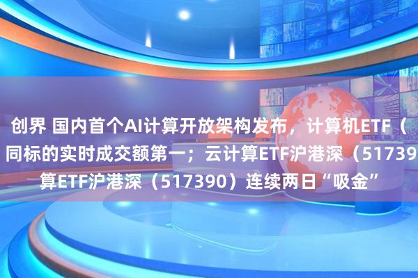 创界 国内首个AI计算开放架构发布,计算机ETF(159998)涨超1%,同标的实时成交额第一;云计算ETF沪港深(517390)连续两日“吸金”