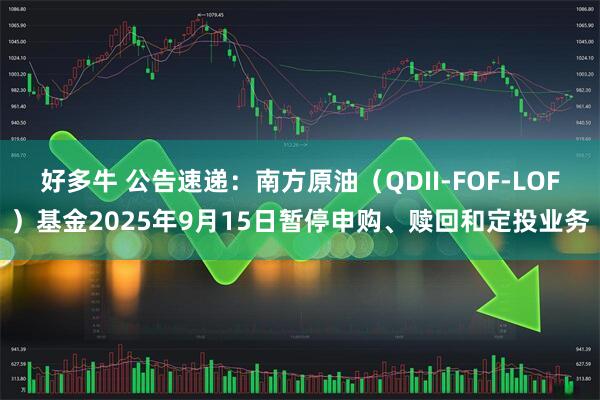 好多牛 公告速递：南方原油（QDII-FOF-LOF）基金2025年9月15日暂停申购、赎回和定投业务