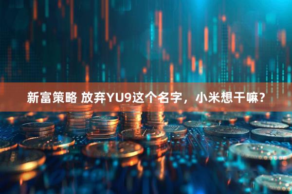 新富策略 放弃YU9这个名字，小米想干嘛？
