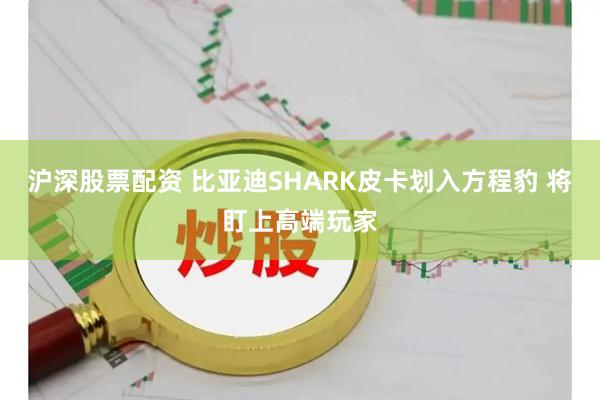 沪深股票配资 比亚迪SHARK皮卡划入方程豹 将盯上高端玩家